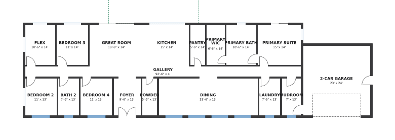 Palm Canyon Modern floor plan