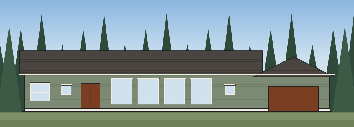 Prescott Craftsman, Craftsman exterior elevation