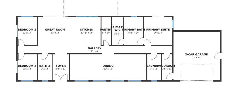 Prescott Craftsman floor plan